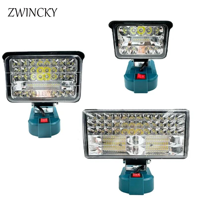LED Work Light for Makita 18V Battery Flashlight Portable Flood Light Cordless Light for Outdoor Emergencies Job Site Lighting