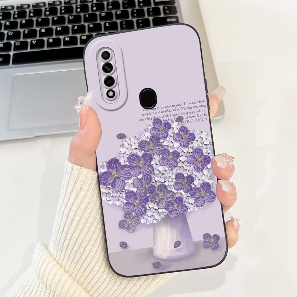 Casing For Oppo A31 2020 CPH2015 Case A8 PDBM00 Cute Cat Fashion Luxury Silicone Shockproof Phone Case For Oppo A8 Back Cover
