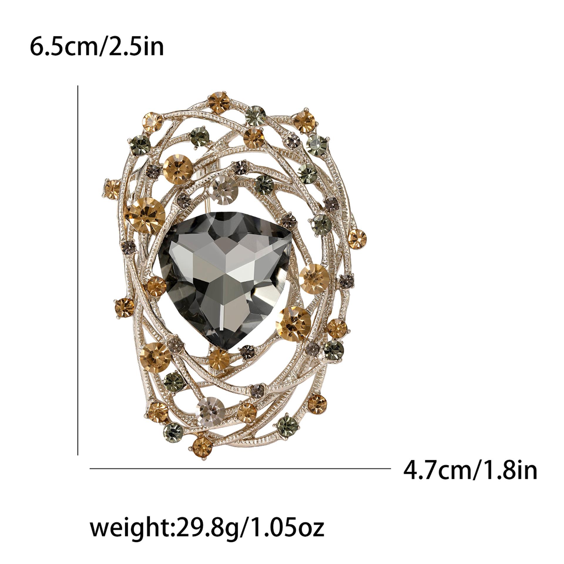 

Модная винтажная брошь-гнездо со стразами, аксессуары для пальто и костюма, булавка для корсажа