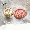 Handmade Stationery Accessory Wax Seal Stamp, Vintage Plant Pattern Head, Durable Flower Embossing Stamp Copper Head Replacement, for Envelope