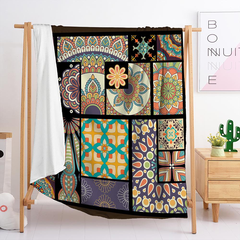 Blanket Flannel Blanket Bohemian 3D Digital Printing Blanket Cover Blanket