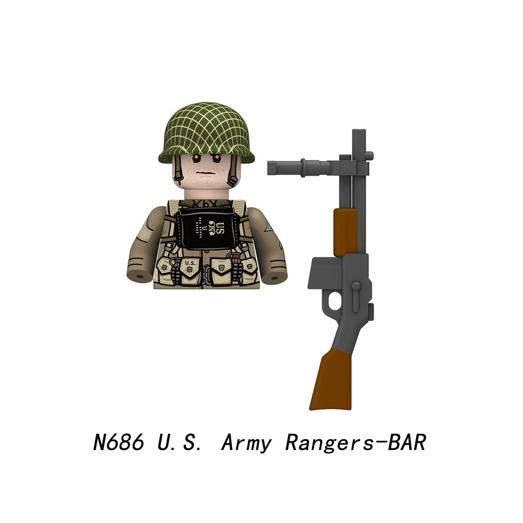 Armádní rangeři Pěšák Vojenské Minifigurky Modely Dětské Hračky Stavebnice Dárek Kluci Dívky
