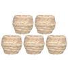 5Pcs Set 12CM Straw Simulation Bird Hatching Place Decoration Parrot Breeding House