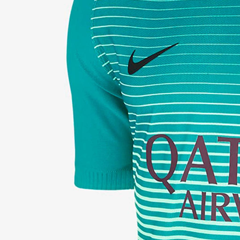 Nike Striped Letter Print Comfort Soccer Jersey Men Tops Light-Green 776848-390