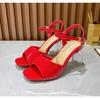 High Heel Women's Transparent Buckle Sandals