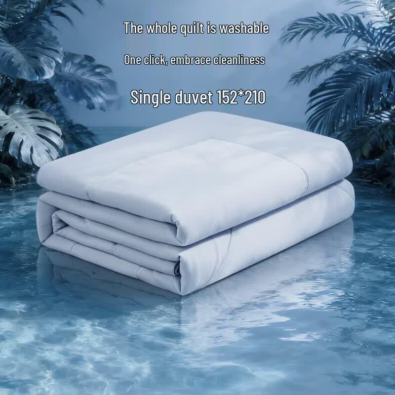 Fuanna Washed Cotton Knitted Super Soft Soy Fiber Summer Quilt 152x210cm Single