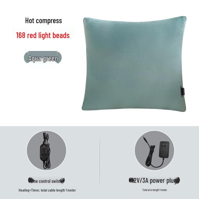 

Red Light Therapy Heated Backrest & Seat Cushion – 3-Speed Temperature Control for Lumbar Support & Hip Relief 40*40cm