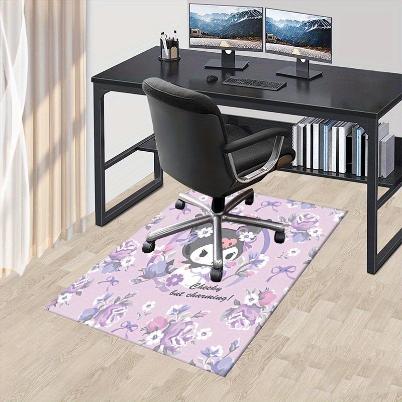 

1pc Cute Kawaii Cat Office Rug Under Desk Mat, Charming Floral Patterned Carpet for Home Decor, Gift Idea for and Adults, Universal Size Sui 60cm by 90cm