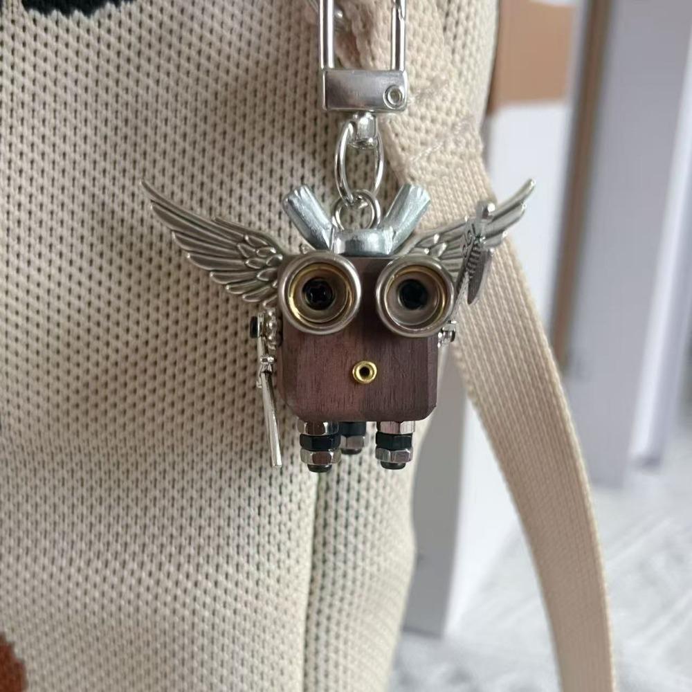 Handmade DIY Punk Bag Pendant Robot Mobile Phone Chain Keychain Tide Play Pendant Pendant Night