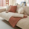 Nordischer Einfacher Einfarbiger Sofakissenbezug Universell für Alle Jahreszeiten, Rutschfester Baumwoll-Sitzkissenbezug aus Reiner Baumwolle, Einfaches Modernes Sofabezug-Handtuch