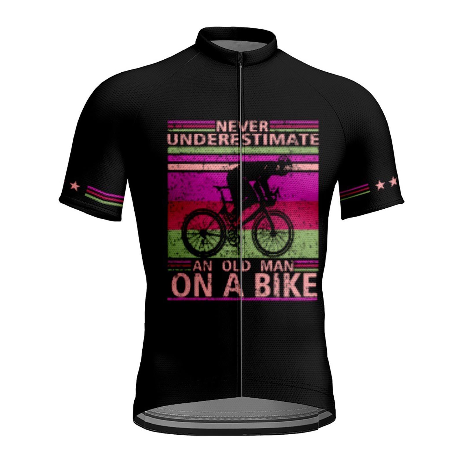 

Летний мужской велосипедный костюм с короткими рукавами и эластичным облегающим верхом с 3D-принтом L