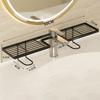 50/60cm Bathroom Counter Shelf Draining Heavy Duty Bathroom Vanity Shelf Anti Slip Hollow Out Sink Storage Rack