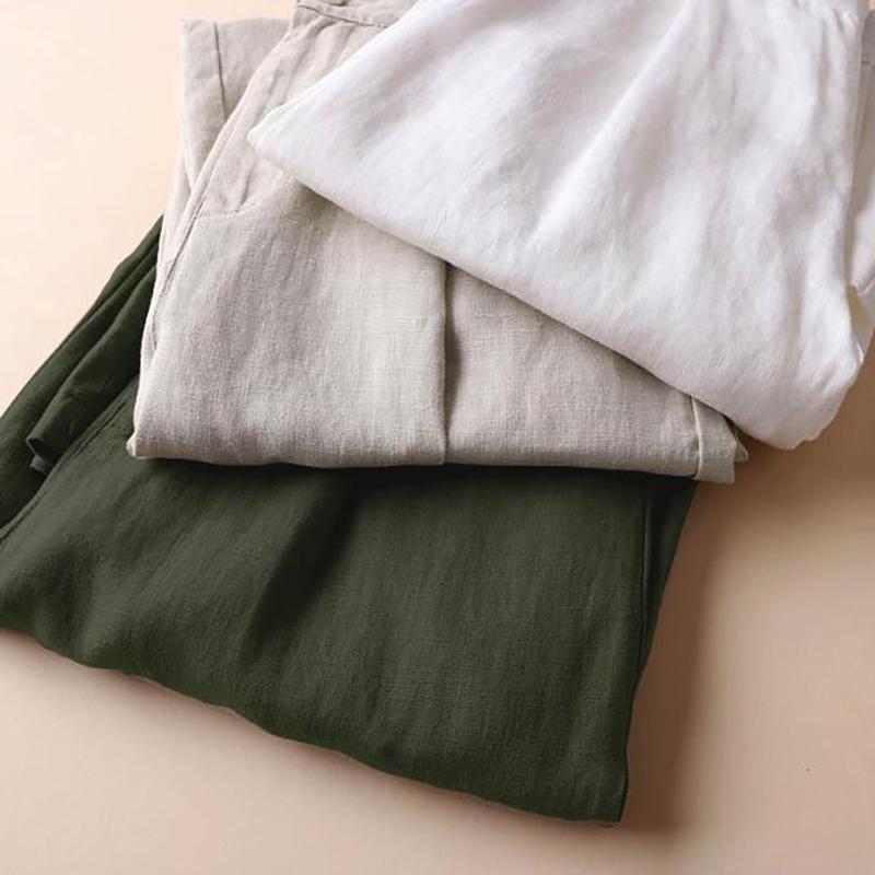 Wide Leg Pants Women's Summer Pants Loose Linen Pant Casual