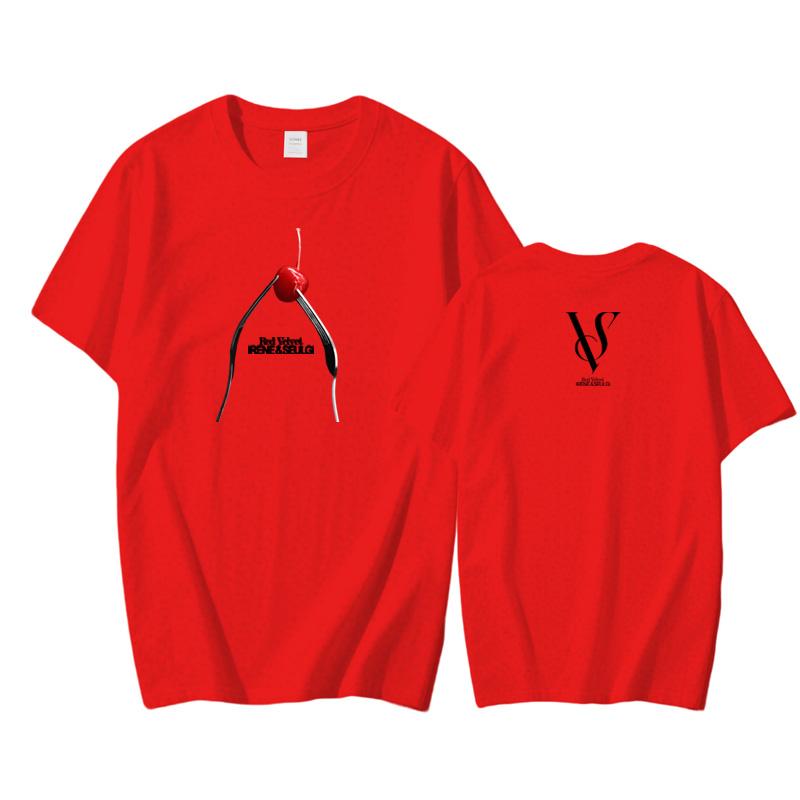 

Red Velvet - IRENE&SEULGI Футболка Популярная футболка с графическим принтом 2025 Новая футболка Удобная хлопковая одежда XXL красный