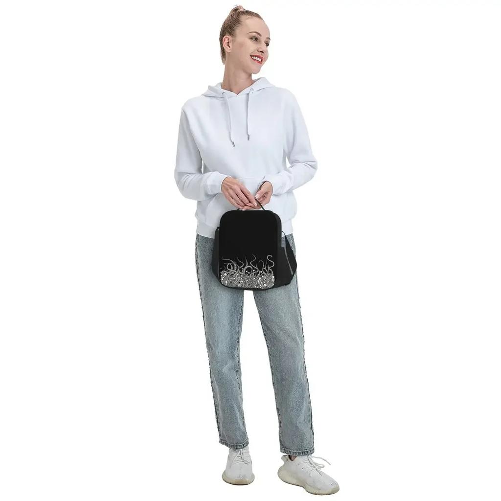 Isolierte Lunchtasche für Camping Reisen Tragbar Thermokühlbox Bento Box Damen Kinder