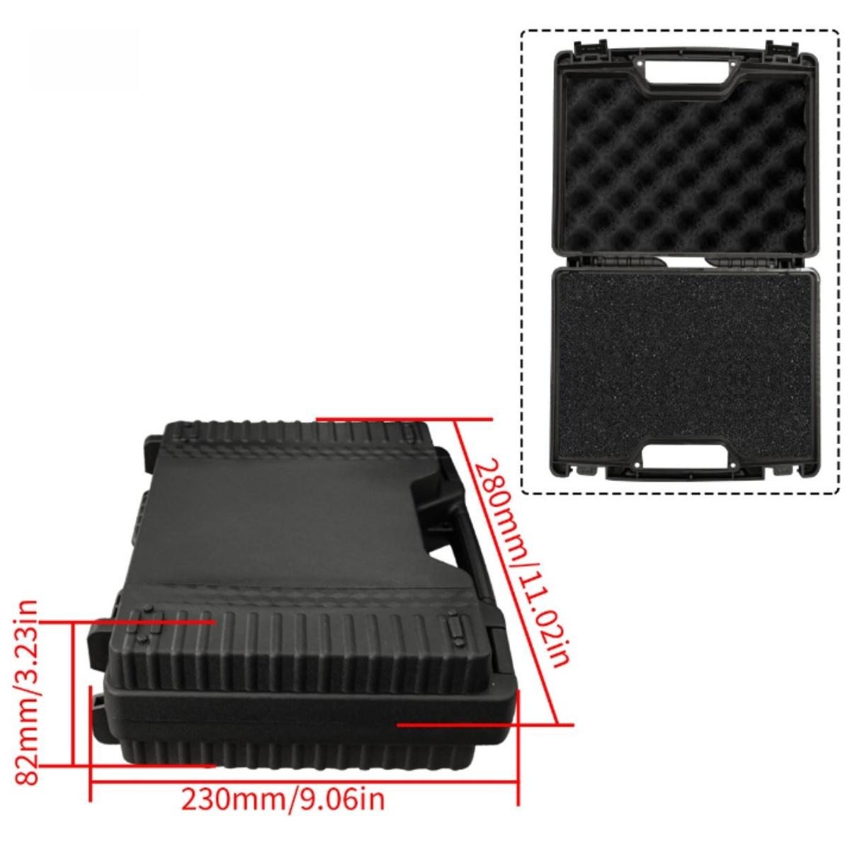 

1pc Plastic Multi-Functional Portable Car Repair Tools Box with Pre-cut Sponge, Non-Waterproof Hardware Shell Tool Carrying Case