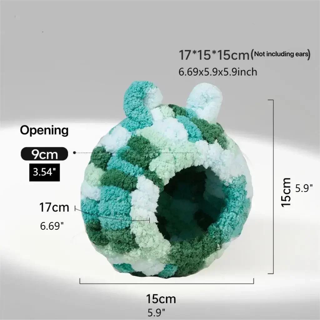 Warm Bird Nest Winter House Hanging Hammock Plush Hideaway for Parrot Hummingbird Decorative Bird Cage Accessories