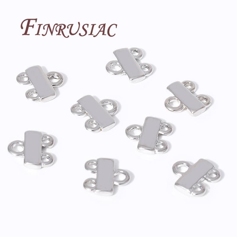18K Gold Plated Pendant Bails Connector For Jewelry Making,2/3 Strand Layer Clasps For DIY Necklace Bracelets Accessories