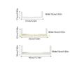 KX4B Pack of 3 Solid Floating Wall Shelves Featuring Water Based Paint for Home Decoration and Storage Solution