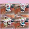 Charming Plush Pig Keychain Soft Green Animal Toy Perfect For Gifts And Collectors
