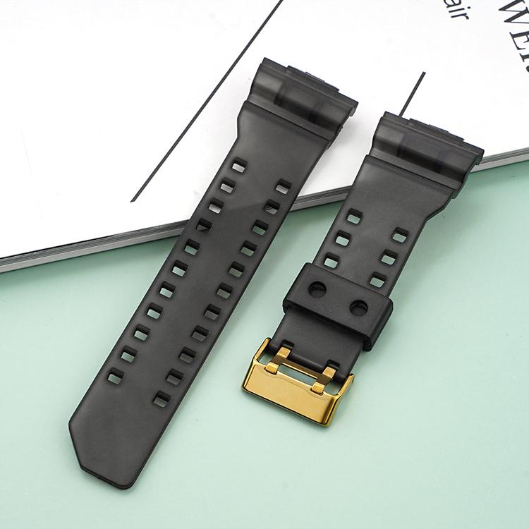 Strap for Casio G-Shock GA-100/110/120/140/200/400/700 800 GD-100/110/120 G-8900 GLS-100 Replace Silicone Resin Watch Band 16mm