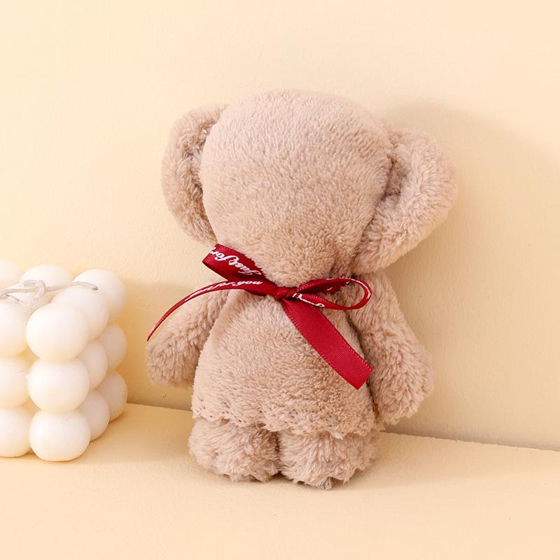 

Подарочная коробка с полотенцем из кораллового флиса в виде плюшевого мишки для свадеб и промоакций 35*75 cm