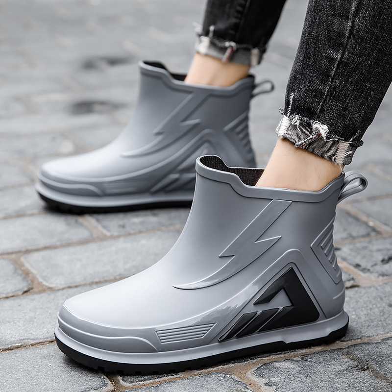 Rain Shoes Men's 2025 Summer New Men's Trend Versatile Outdoor Leisure Sports Wear-resistant Couple Fishing Shoes