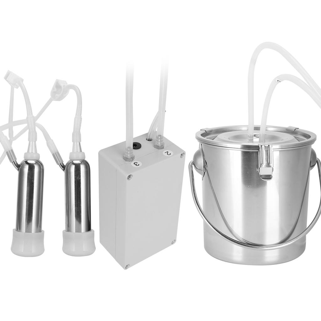 3L Elektrische Melkmaschine Tragbare Impuls-Kuhmelkvorrichtung Maschine 100?240VAU-Stecker