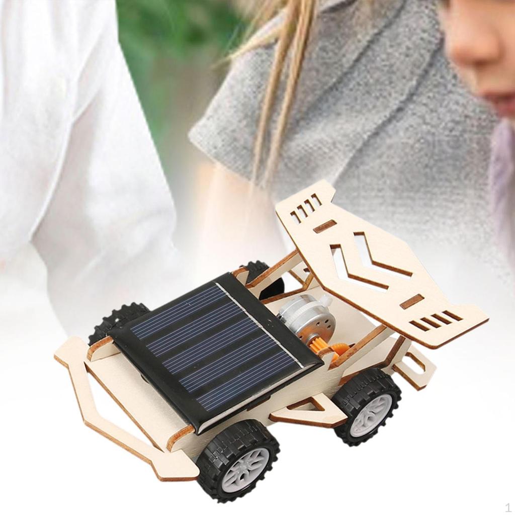 Solar Powered Car DIY Kit Engineering Assemble 3D Puzzle Toys Science Building Project