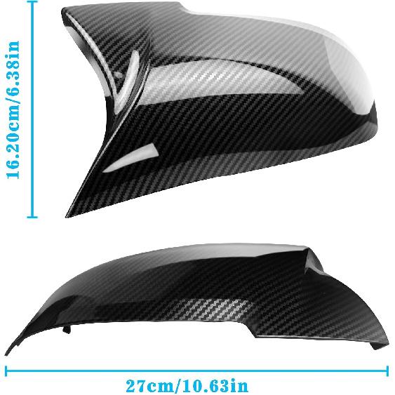 Door Mirror Covers Carbon Fiber Side Mirror Cover Caps Rearview Replacement For BMW F20 F22 F23 F30 F31 F32 F33 F36 F87 M2 X1 E84