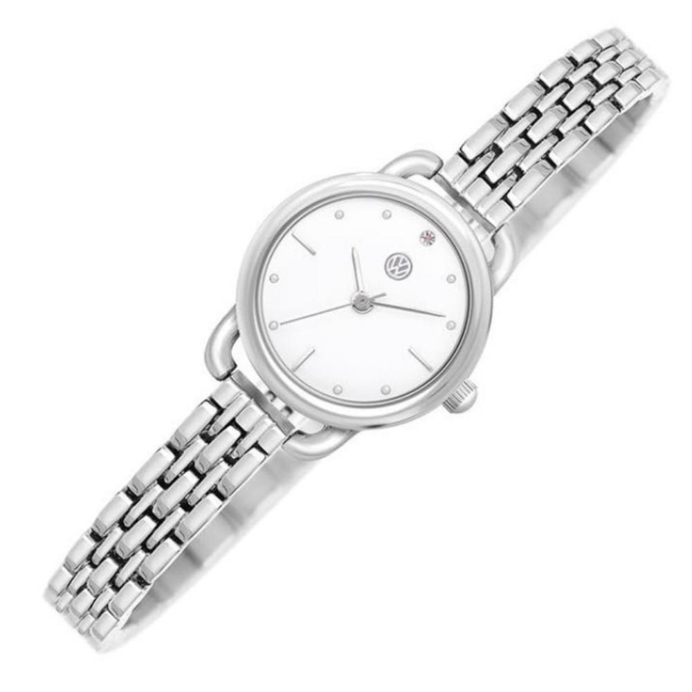 Ensemble Montre Métal Pierre de Diamant Volkswagen + Bracelet