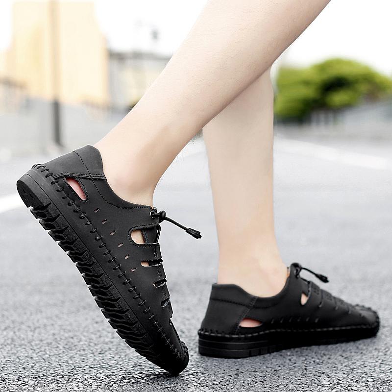 Outdoor Sandals Men Breathable Casual Shoes For Men Summer Beach Sneakers Male Large Size 48 Casual Leather Sandals