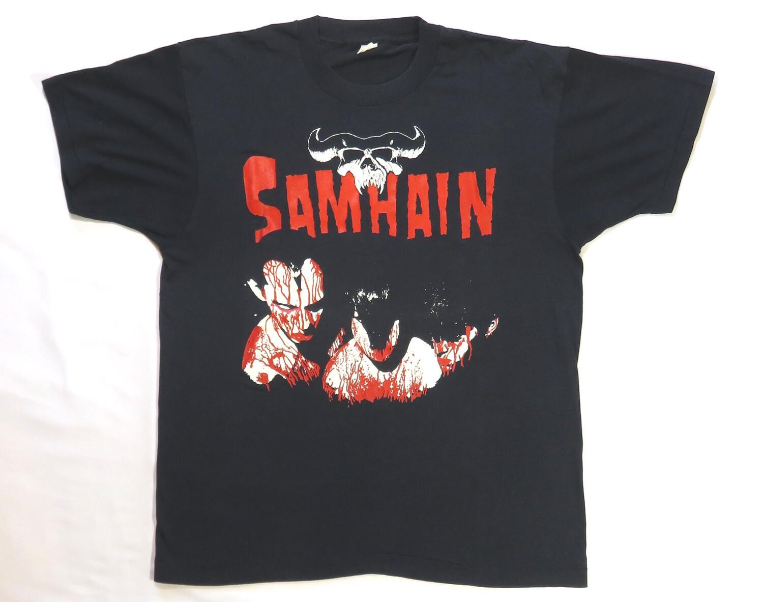 Samhain Vintage T Shirt 1980 s Glenn Danzig Misfits Punk Hardcore Thrash Skate S
