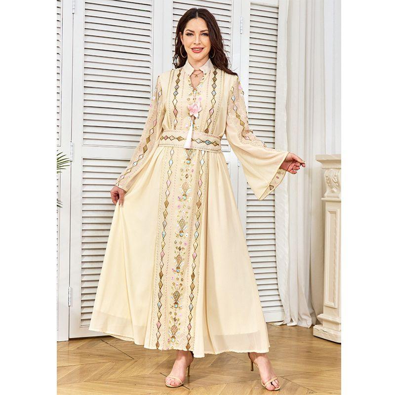 2025 Cross-Border Middle East Robe New Sequin Pendant Evening dress Dress Dubai Tassel Dress Dress