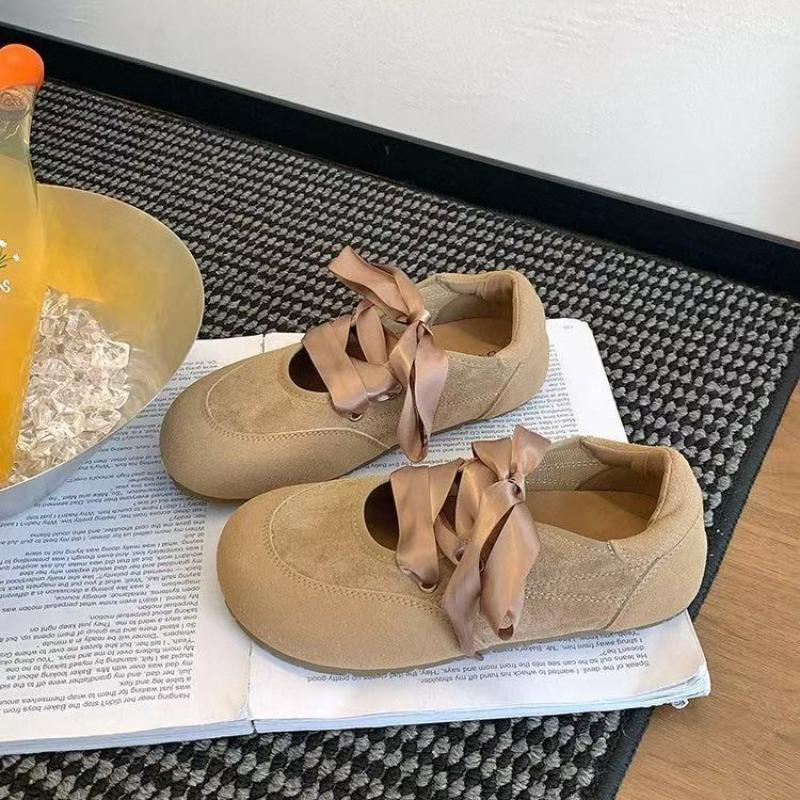 Fashion French Mary Jane 2025 New Retro Style Bow Satin Lace Flat Versatile Women's Singles