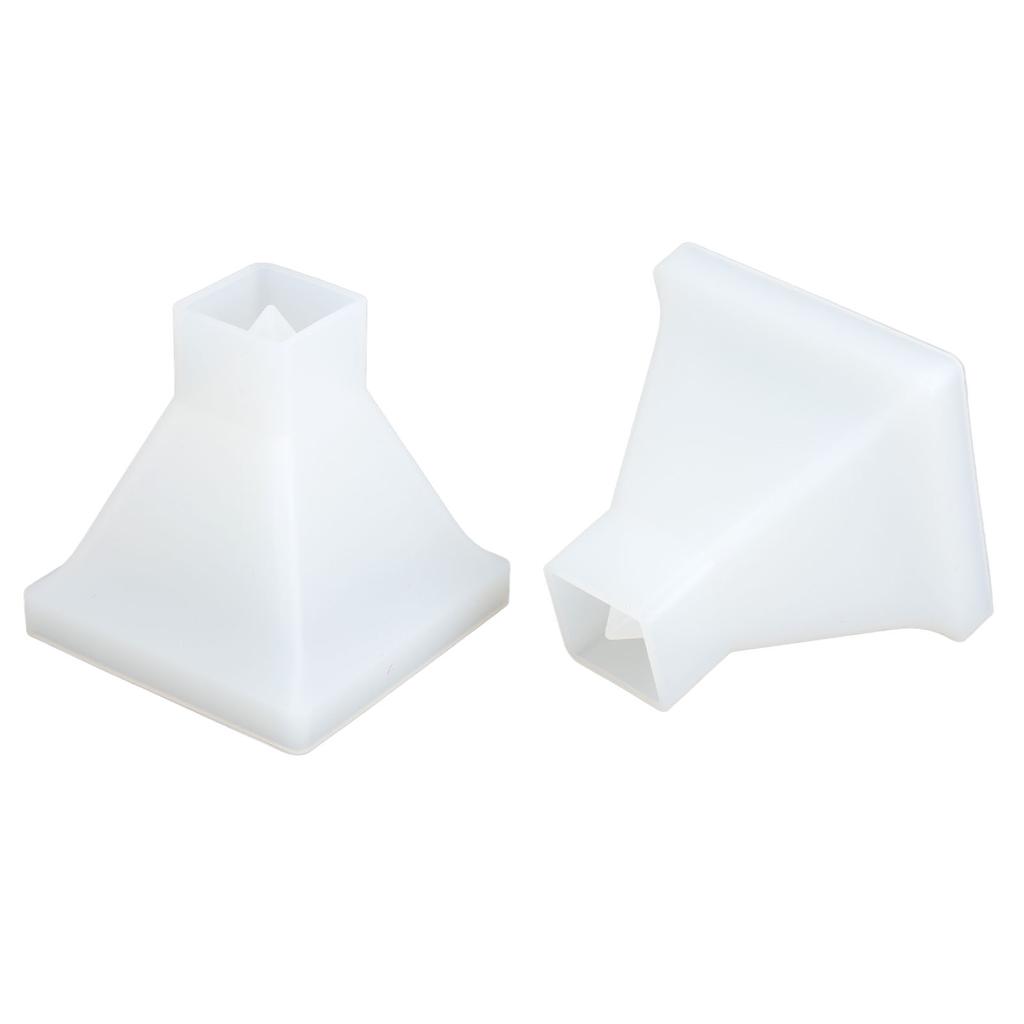 2pcs Pyramid Molds DIY Crystal Epoxy Mould Large Pyramid Silicone Hand Made Epoxy Resin Mould Home Decoration
