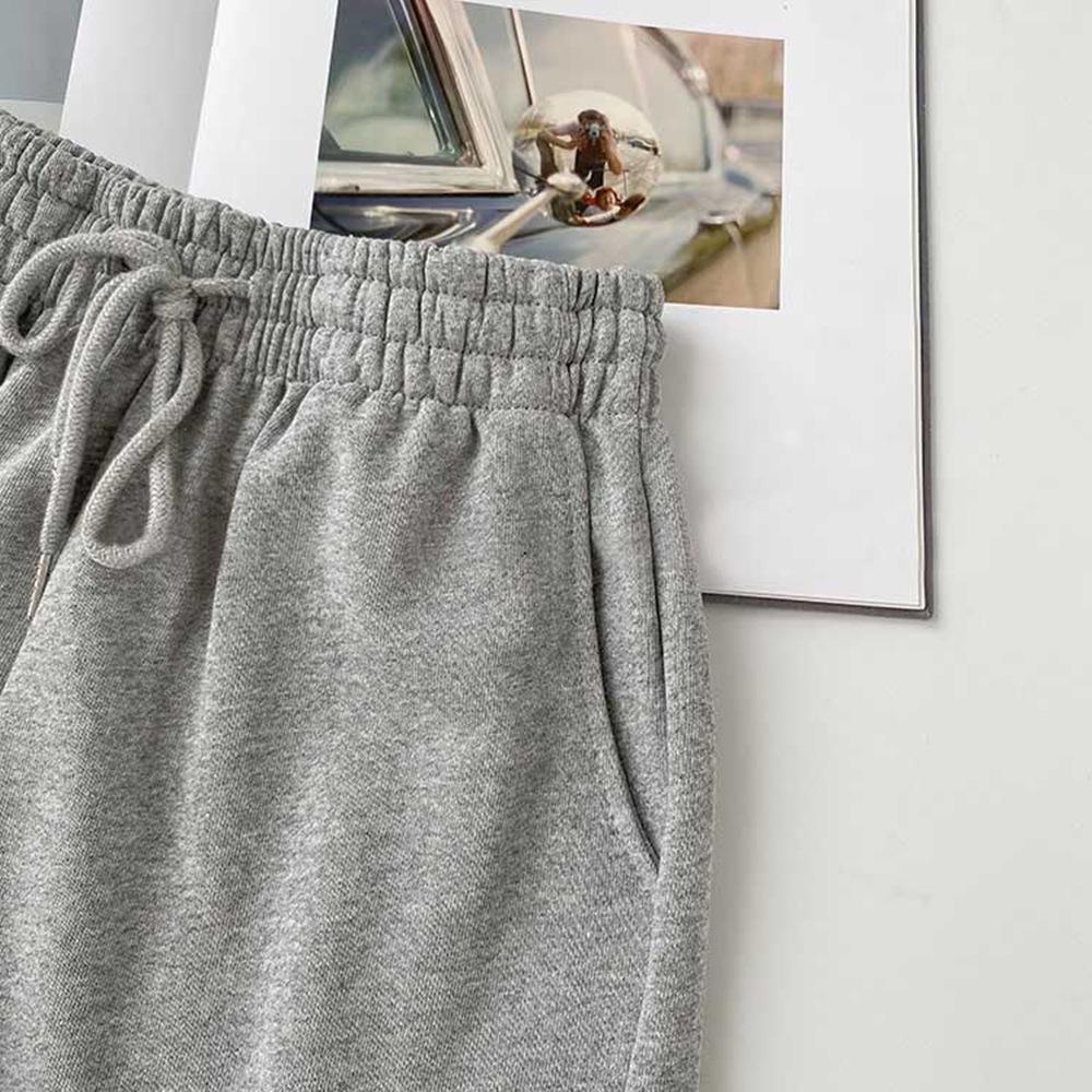 Shorts de Pierna Ancha de Color Sólido de Cintura Alta para Mujer de Verano – Tallas Grandes, Ligeros, Corte Holgado, Estilo Deportivo Casual