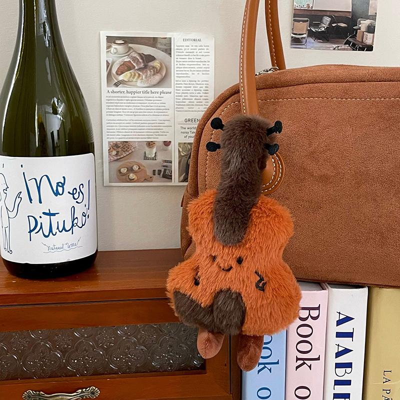 1 Stück Niedliche Plüsch Geige Puppe Spielzeug Schlüsselanhänger Flauschig Weich Rucksack Auto Tasche Anhänger Charms DIY Dekoration für Kinder Geschenk