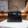 Box Cowhide Leather Handbag Genuine Leather Womens Single Shoulder Crossbody Bag High-end Fashion Casual