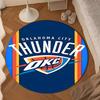 Thunder Basketball Team Round Mat, Anti-slip Circle Carpet Chair Rug For livingroom,Bedroom, Doormat Home Decor Gift Christmas Gifts