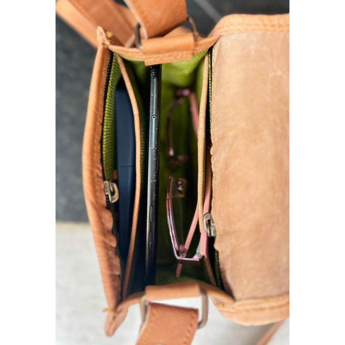 Кожаная сумка через плечо премиум-класса с вышивкой ручной работы для женщин — фото 4