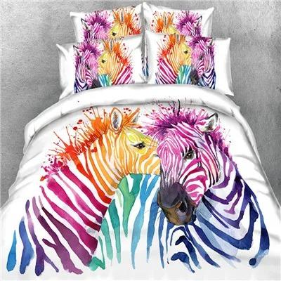 3D Print Wolves God Beding Set Set Usa King Quen Double Ful Twin Single Sized Dimensions Polyester Comfortable Quilt Cover Set