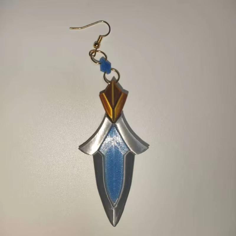

Game Lohen Cosplay Earring Sword Pendant Earstud Earclip Earwear Eardrop Adult Unisex Jewelry Costume Accessory Ornament Prop