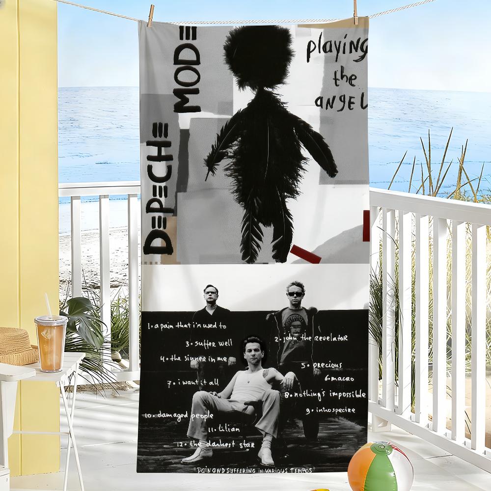 Rock Band D-Depeche M-Mode Violator Asciugamano Morbido Piscina Regalo Per Viaggio Palestra Doccia Campeggio Asciugatura Rapida Sportivo Grandi Asciugamani da Spiaggia