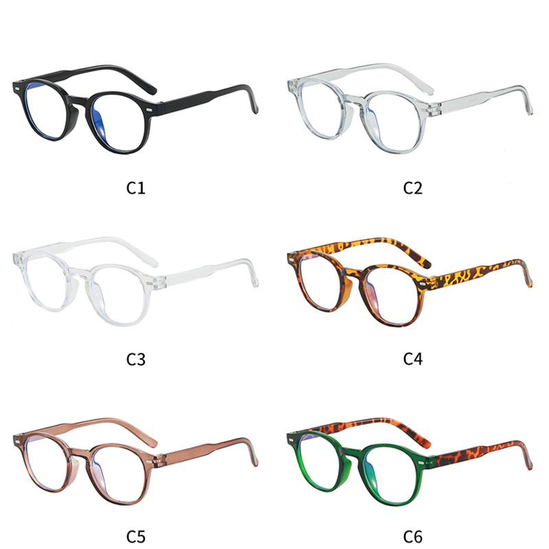 Minimalist High End Round Anti Blue Light Glasses Daily Commute Business Eyeglasses Frame Blue Light Blocking Computer Glasses