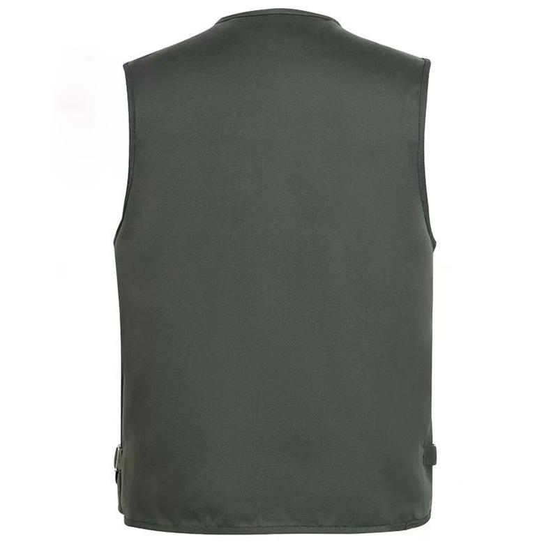 Gilet Mimetico Multitasche Resistente all'Usura da Uomo per Pesca, Fotografia e Lavoro all'Aperto.