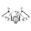 PULUZ Dual Handle Aluminium Tray Stabilizer with 2 x Dual Ball Aluminum Alloy Clamp & 2 x 7 inch Floating Arm for Underwater Camera Housings