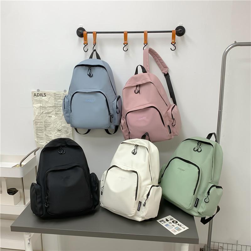 Japanese Schoolbag Female, Fashionable College Student Simple Casual Backpack Niche Design Sense Lightweight Travel Backpack