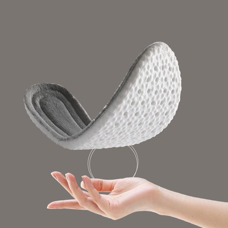 1 Pair High Elasticity Padded Warm Insoles for Men Women Shock Absorbing Latex Insoles Warm Insoles for Fall and Winter Sports Insoles