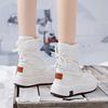 Warm Fur Ankle Furry Boots Women's Snow Shoes Thick Sole Pu Short Leather Boots Winter Thick Plush 2024 White Women's Boots